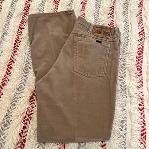 Vintage Genuine Roebucks Corduroy Made In USA Pants Tan Color Size 36x29